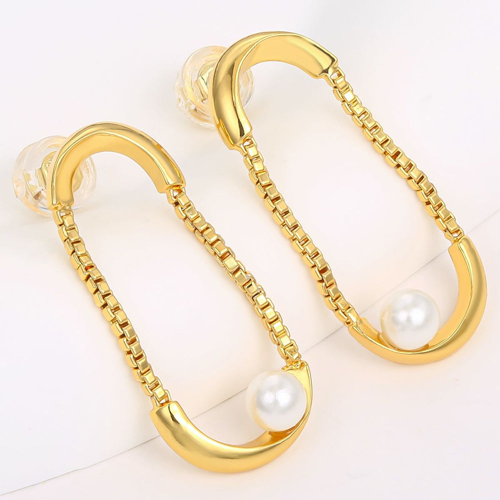 Arany tónusú Emporia Ötvözetű Fülbevaló