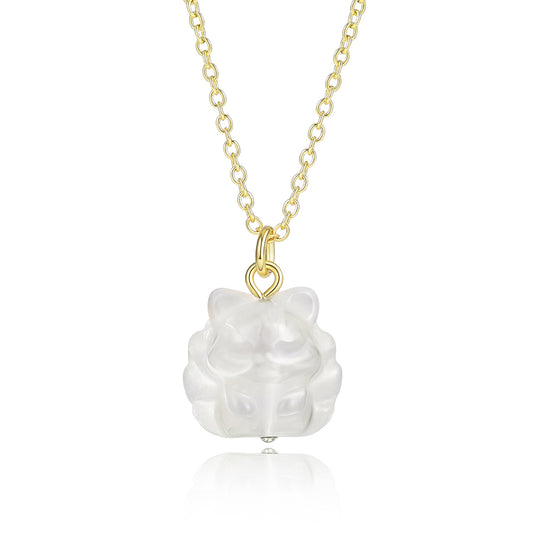 Arany tónusú Emporia Ötvözetű Nyaklánc Fehér Emporia® Kristállyal