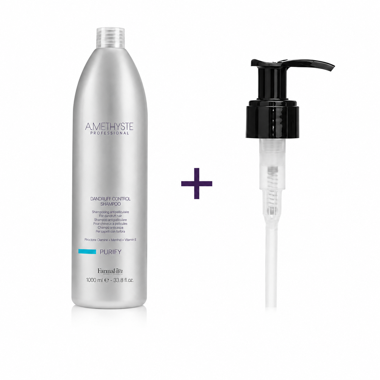 Amethyste Purify korpásodás elleni sampon 1000 ml – választható adagolópumpával