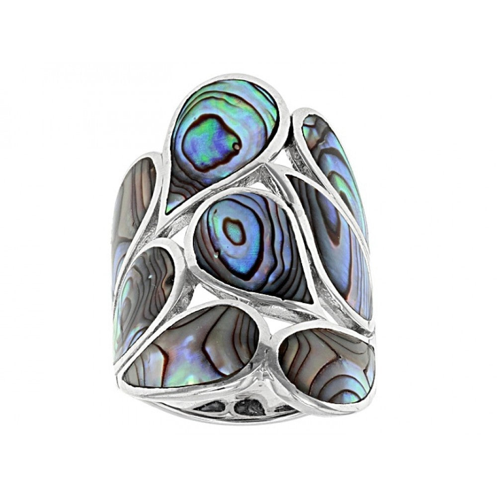 Ezüst Gyűrű Abalone Kagylóval