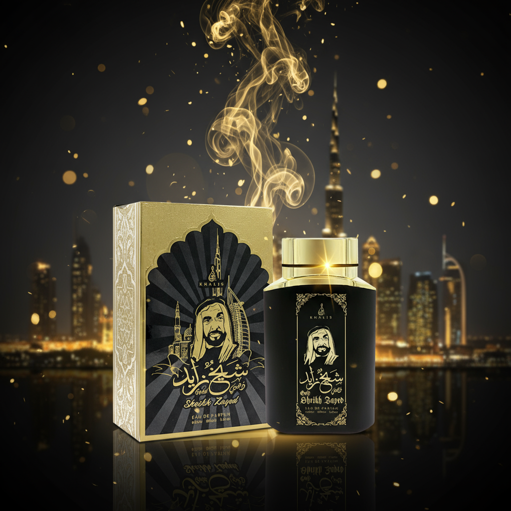100 ml Eau de Perfume SHEIKH ZAYED GOLD Fűszeres Fás Illat Férfiaknak