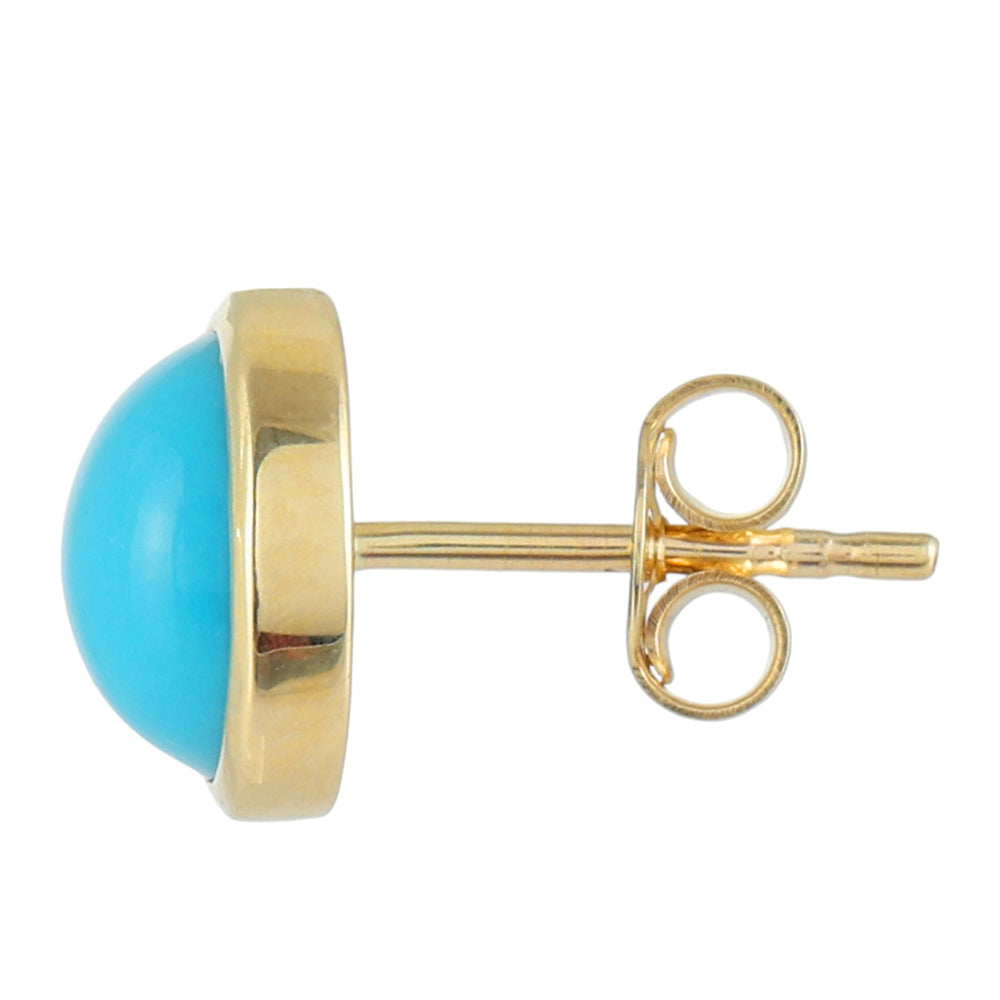 9 Karátos Arany Fülbevaló Csipkerózsika Türkizzel