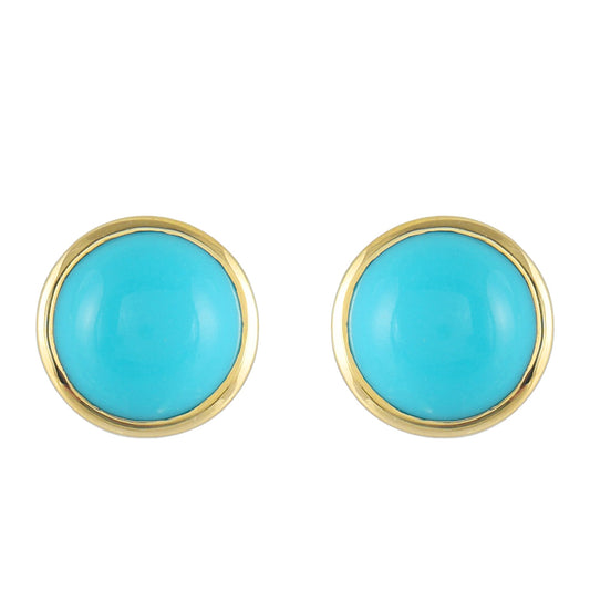 9 Karátos Arany Fülbevaló Csipkerózsika Türkizzel