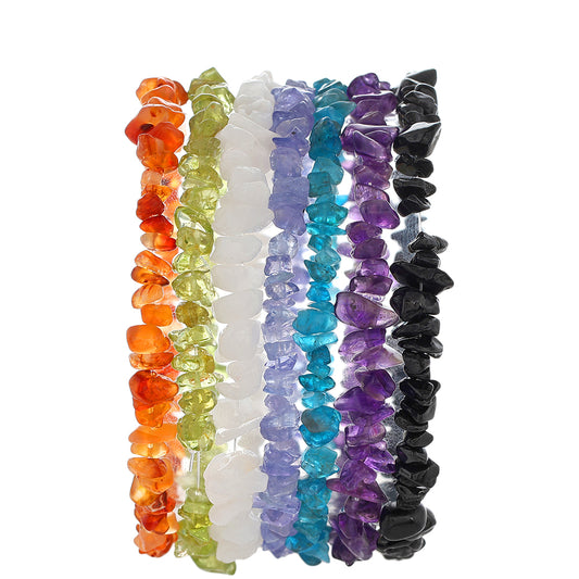 Nugget Szett Tanzanittal és Ametiszttel ( Karkötő )