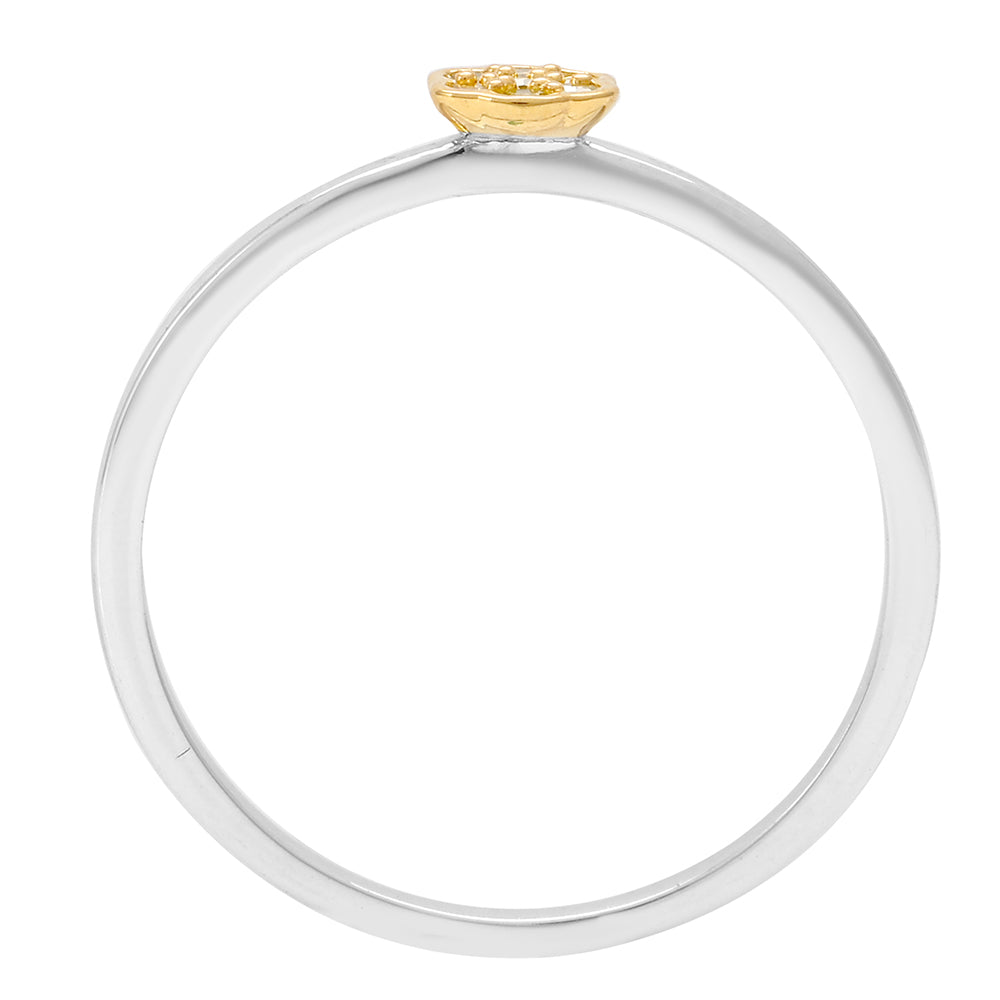 Ezüst Gyűrű Verona-i Zöld Gyémánttal