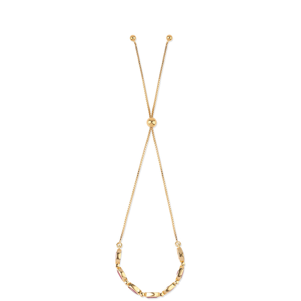 Arannyal Bevont Ezüst Karkötő Mozambiquei Rubinnal