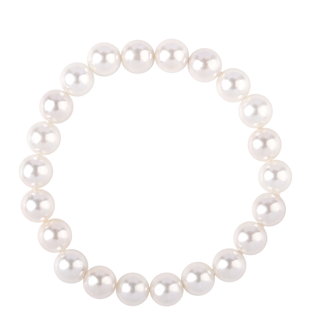 Arannyal Bevont Ezüst Szett Fehér Édesvízi Kagylógyönggyel ( Nyaklánc+Fülbevaló+Karkötő )