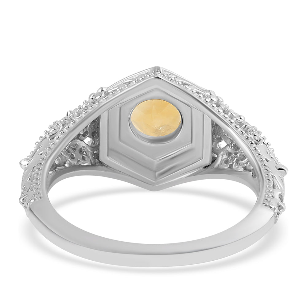 Ezüst Gyűrű Citrinnel