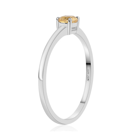 Ezüst Gyűrű Citrinnel