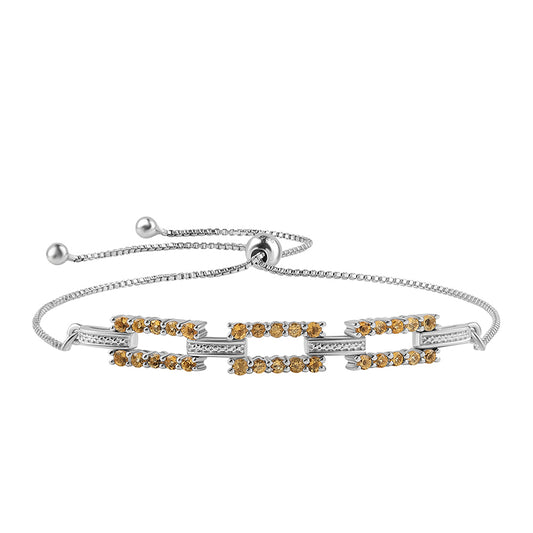 Ezüst Karkötő Citrinnel