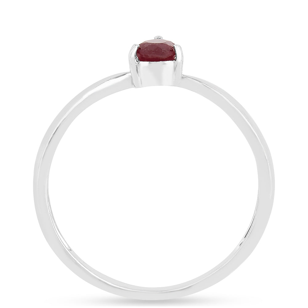 Ezüst Gyűrű Thai Rubinnal