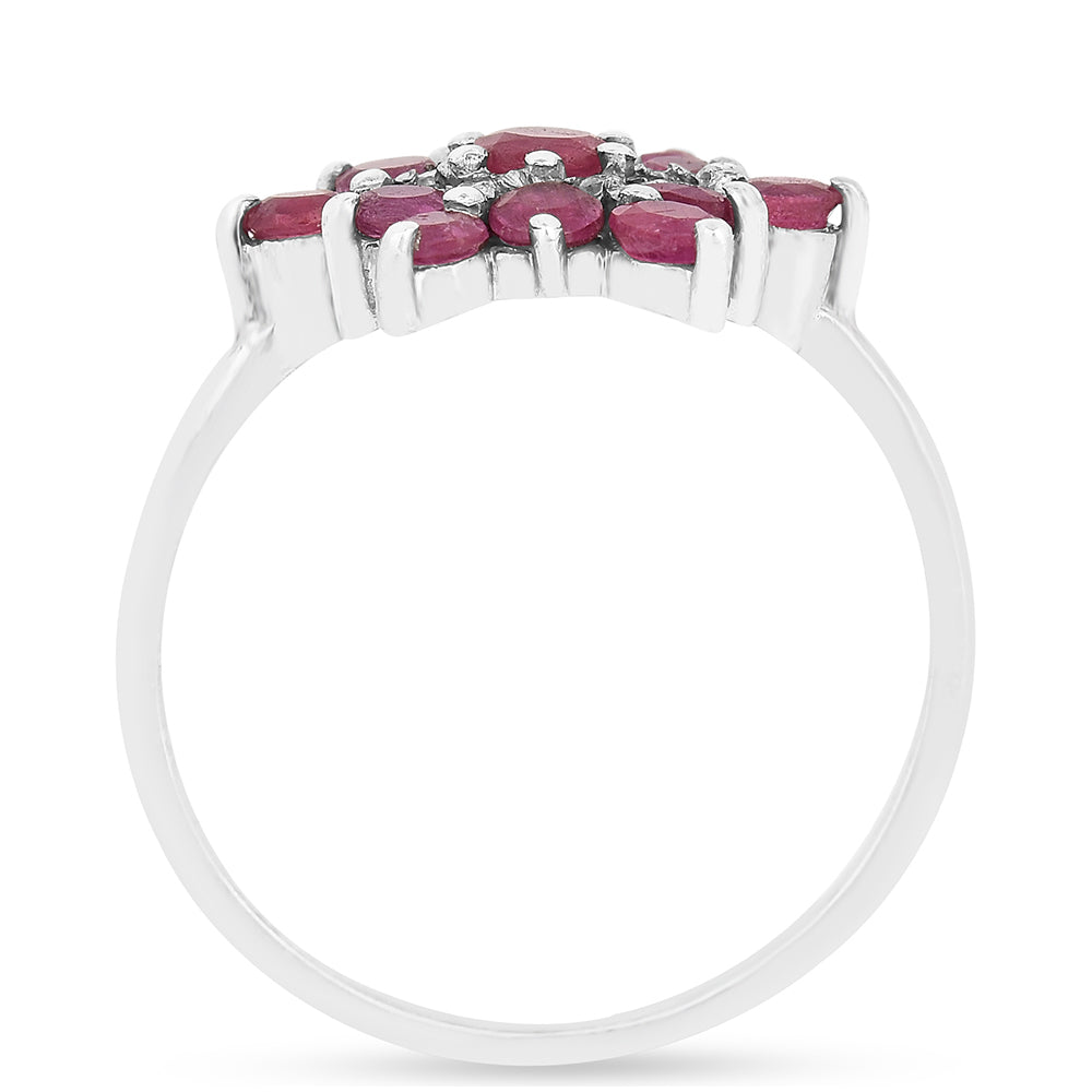 Ezüst Gyűrű Thai Rubinnal