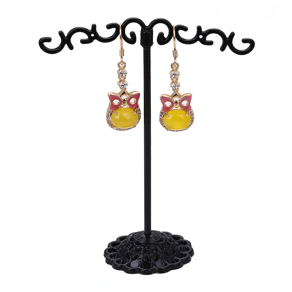 Arany tónusú Emporia Ötvözetű Szett Sárga Emporia® Kristállyal és Fehér Emporia® Kristállyal ( Fülbevaló+Gyűrű+Medál )