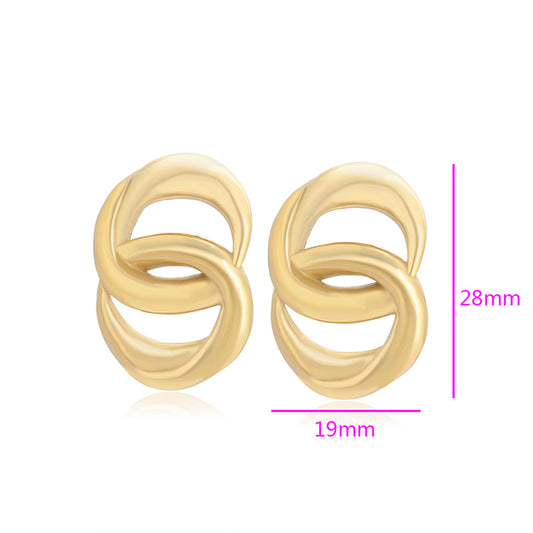 Arany tónusú Emporia Ötvözetű Fülbevaló