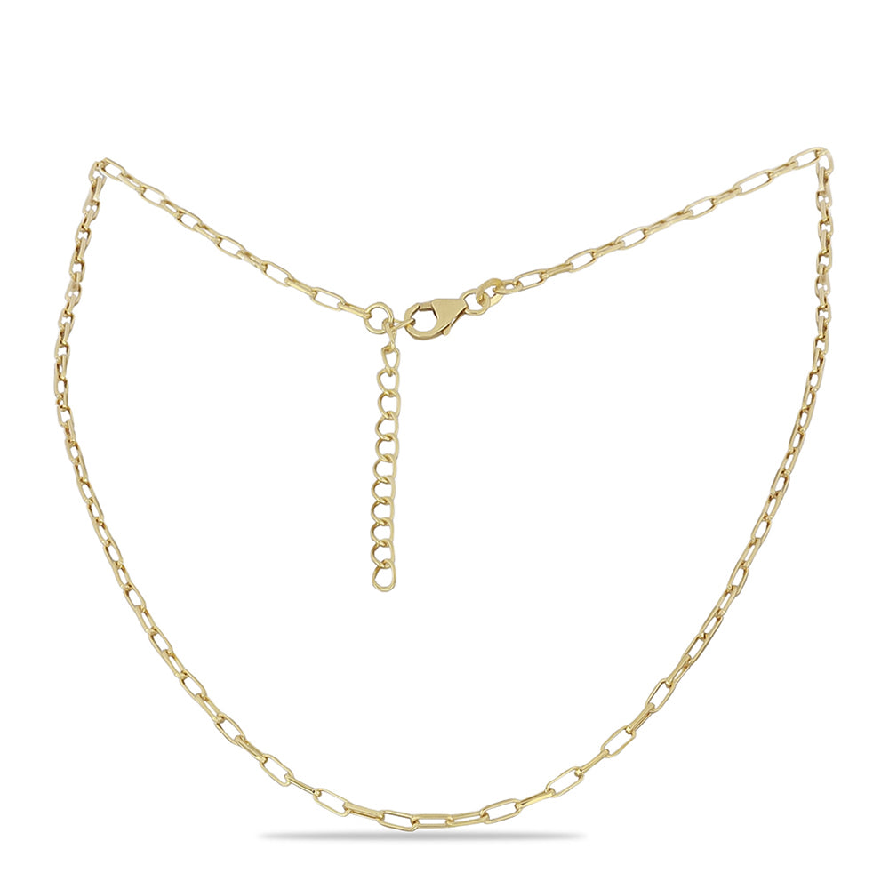 Arannyal Bevont Ezüst Lánc