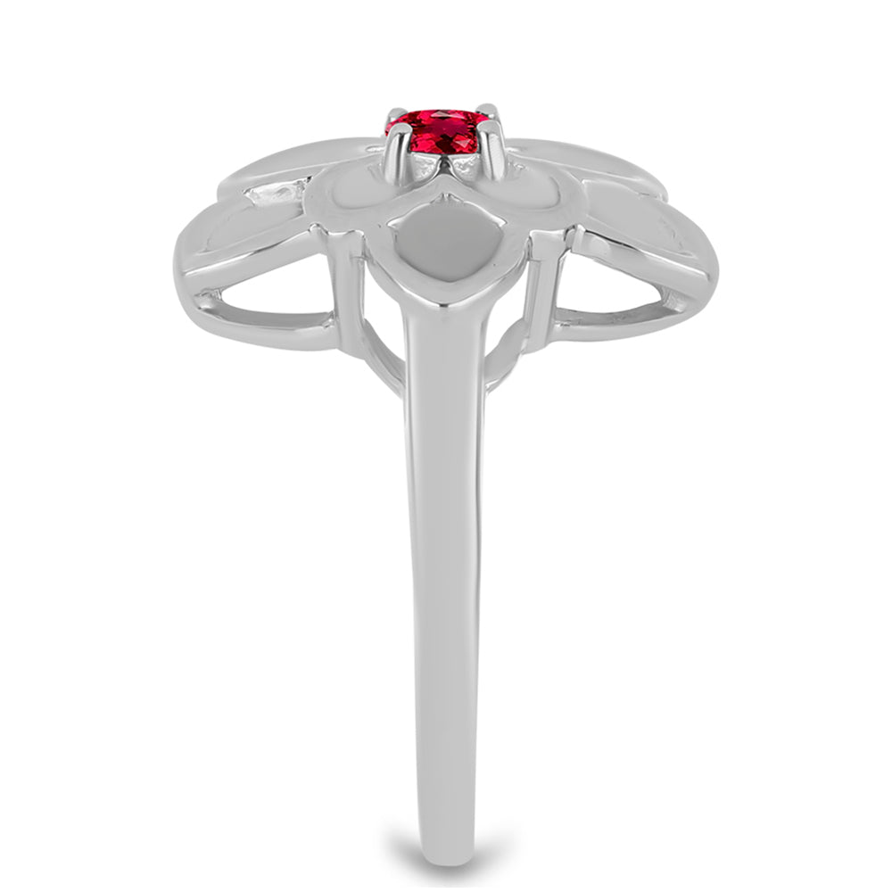 Ezüst Gyűrű Cruzeroi Rubellittel