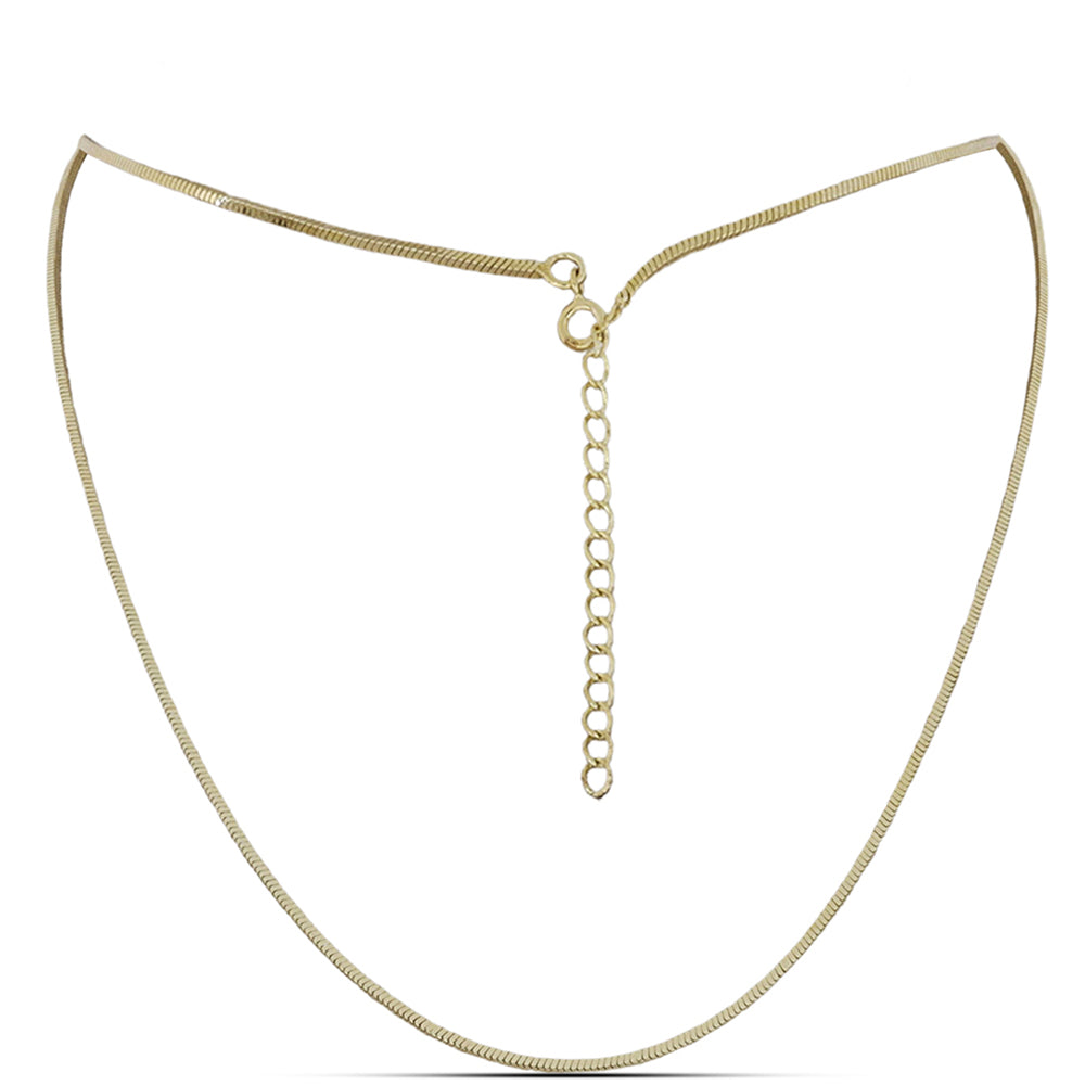 Arannyal Bevont Ezüst Lánc ( Nyaklánc )