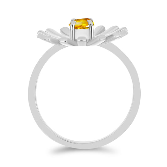 Ezüst Gyűrű Ural Citrinnel