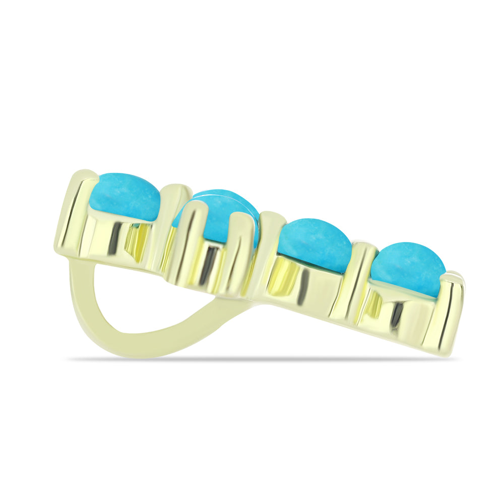 Kereszt Arannyal Bevont Ezüst Medál Csipkerózsika Türkizzel