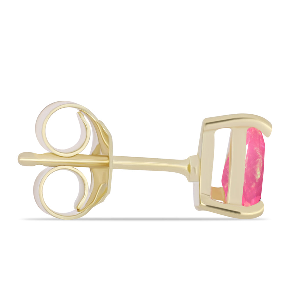 Arannyal Bevont Ezüst Fülbevaló Rózsaszínű Lega Dembi Etióp Opállal