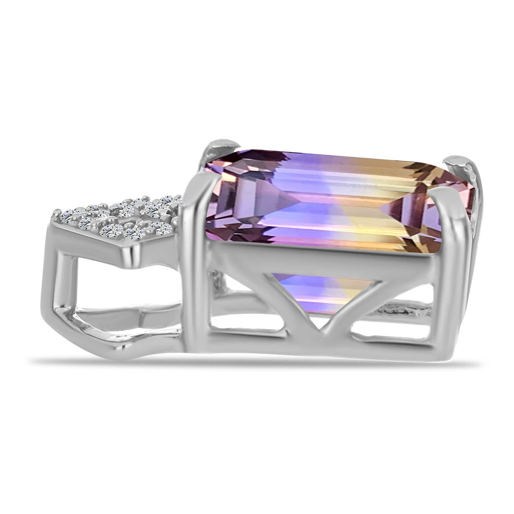 Ezüst Medál Anahi Ametrinnel és Fehér Topázzal