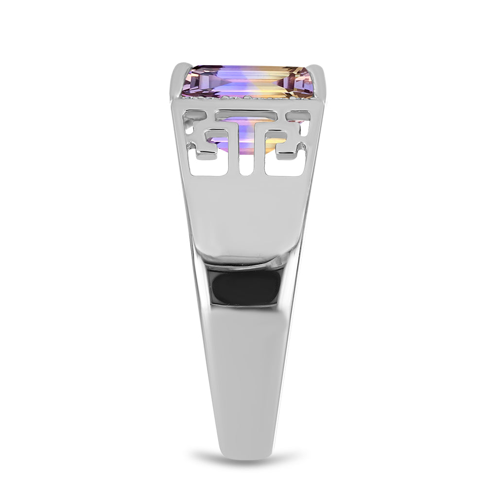 Ezüst Gyűrű Anahi Ametrinnel és Fehér Topázzal