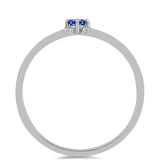 Ezüst Gyűrű Ausztrál Kék Zafírral