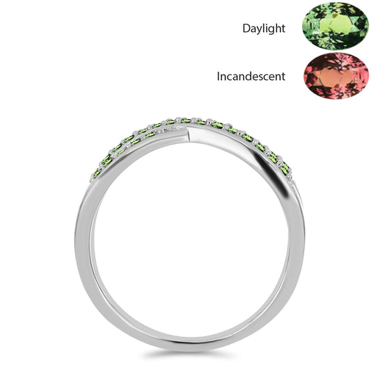 Ezüst Gyűrű Természetes Alexandrittal