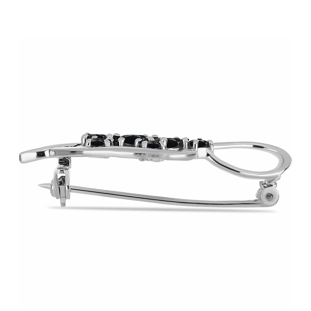 Ezüst Bross Obszidiánnal