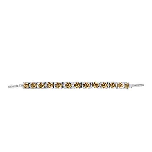 Ezüst Karkötő Pezsgő Moissanite-tal