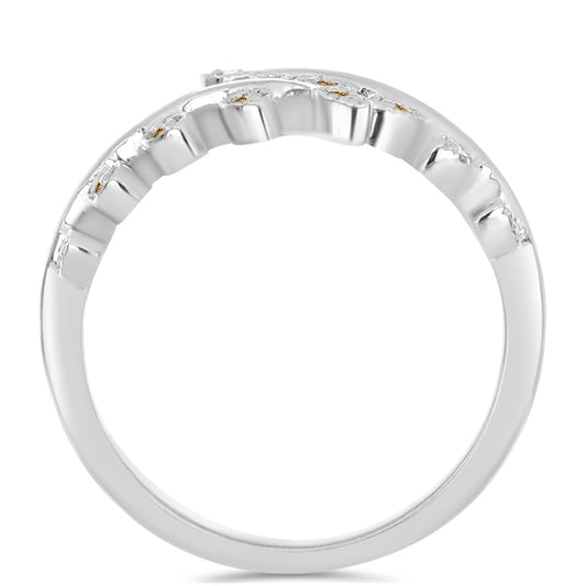 Ezüst Gyűrű Pezsgő Moissanite-tal