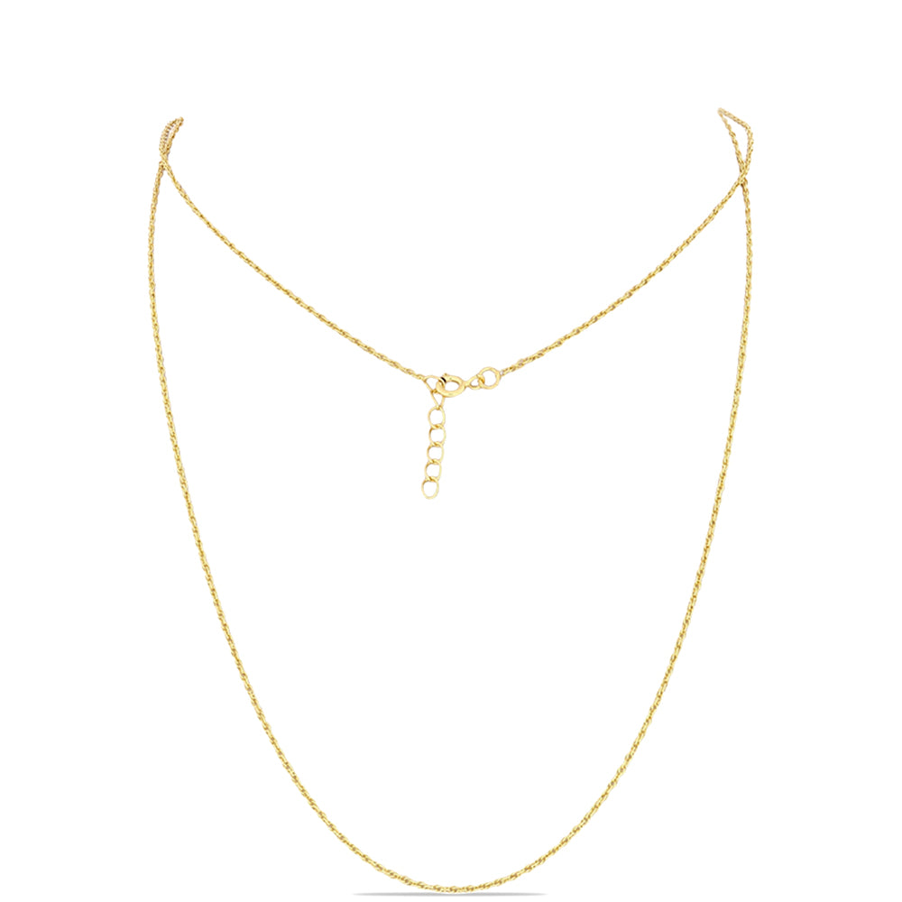 Arannyal Bevont Ezüst Lánc