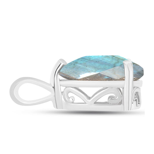 Ezüst Medál Labradorittal