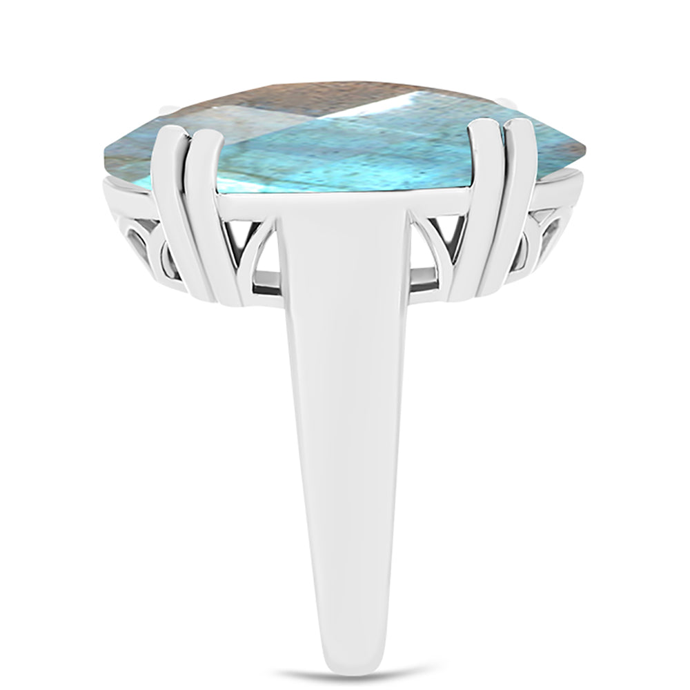 Ezüst Gyűrű Labradorittal