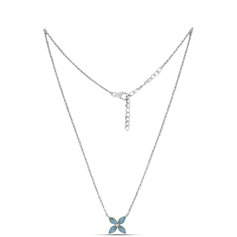 Ezüst Nyaklánc Gullgruvenei Labradorittal