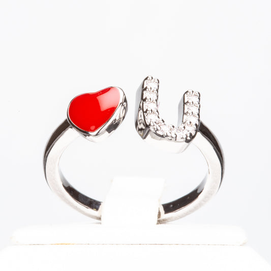 Arany tónusú Emporia Ötvözetű Gyűrű Vörös Emporia® Kristállyal