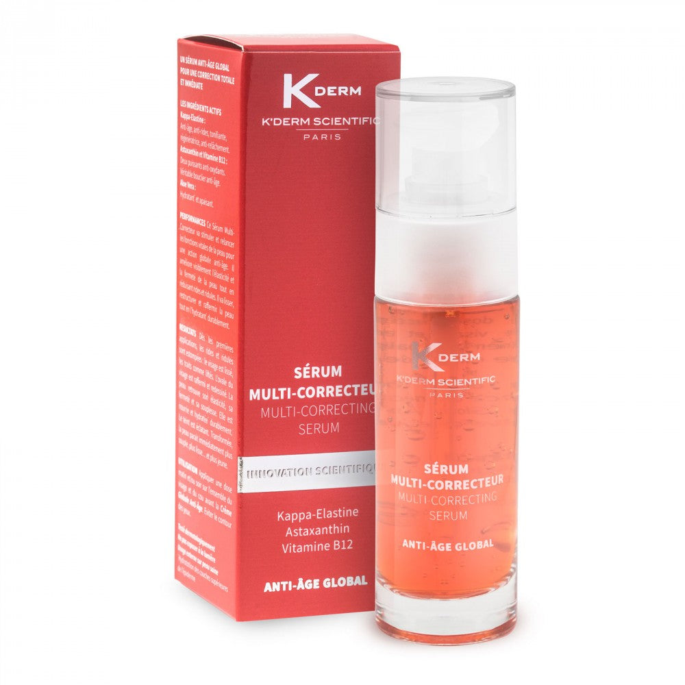 K'Derm Scientific Multi Corrective Öregedésgátló Szérum Kappa-elasztinnal és B12-vel, 30ml
