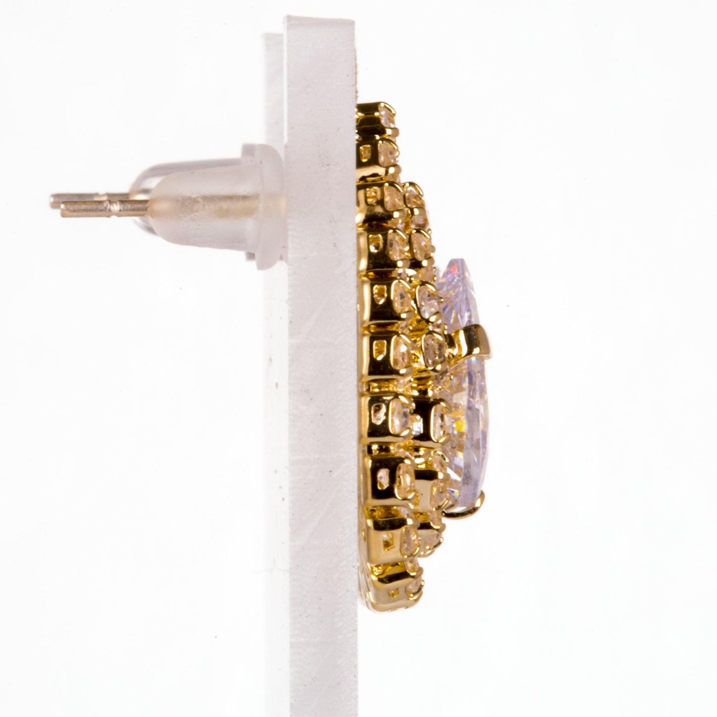 Arany Bevonatú Szett Fehér Emporia® Kristállyal - Ékszer Akció