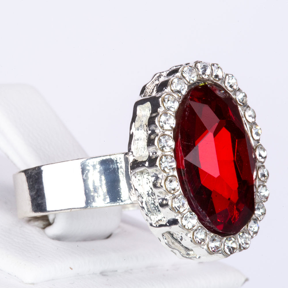 Arany tónusú Emporia Ötvözetű Szett Vörös Emporia® Kristállyal és Zöld Emporia® Kristállyal ( Gyűrű )