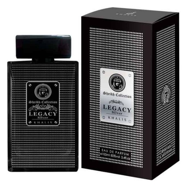 100 ml Eau de Perfume LEGACY SILVER Gyümölcsös és Bőrös Illat Férfiaknak