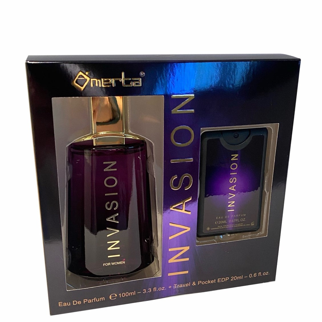 100 ml + 20 ml Eau de Perfume "INVASION" Virágos Illat Nőknek
