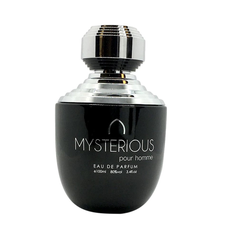 100 ml Eau de Parfum MYSTERIOUS Virágos Fás Pézsma Illat Férfiaknak