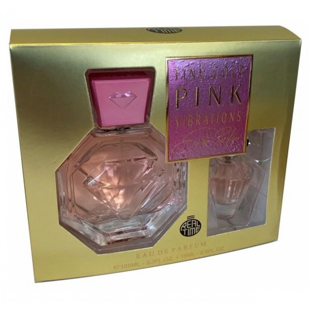 100 ml + 15 ml EDP FINE GOLD PINK VIBRATION Mediterrán Illat Nőknek