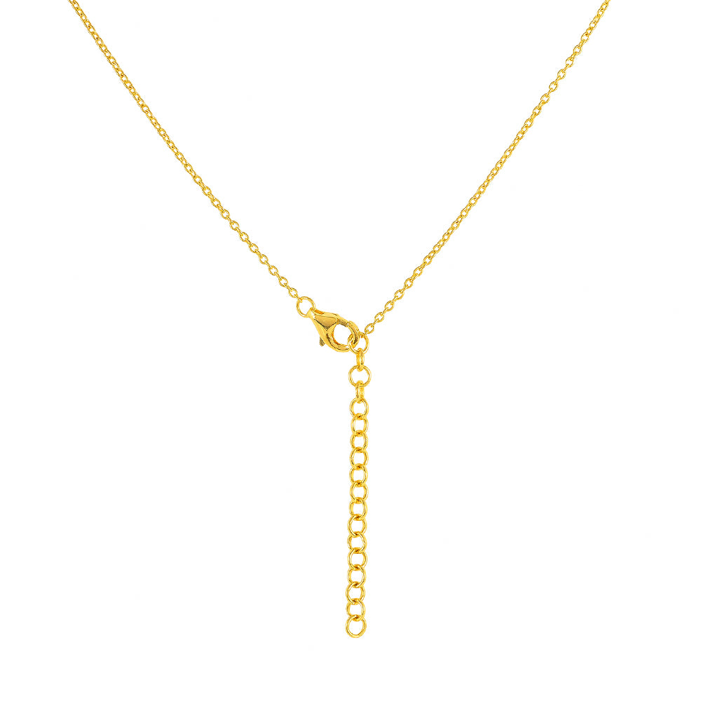 Arannyal Bevont Ezüst Nyaklánc Thulittal