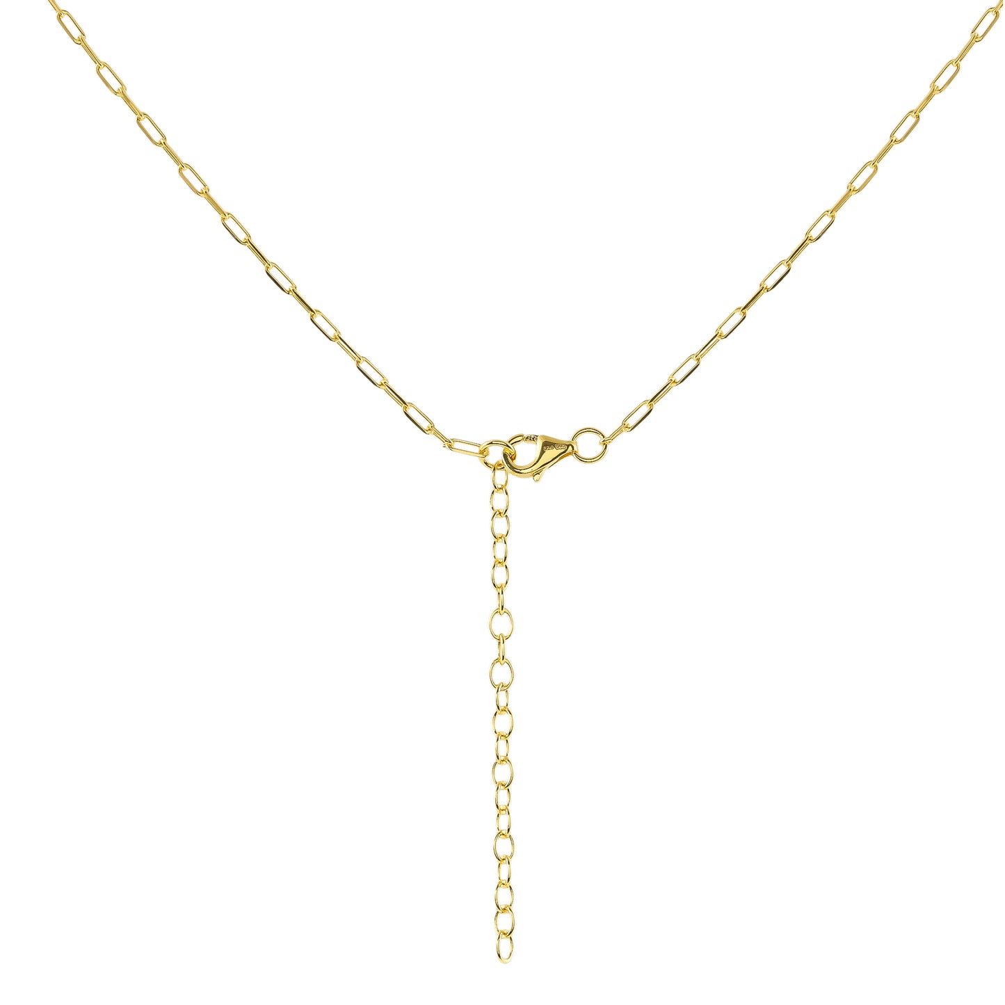 Arannyal Bevont Ezüst Nyaklánc Karneollal