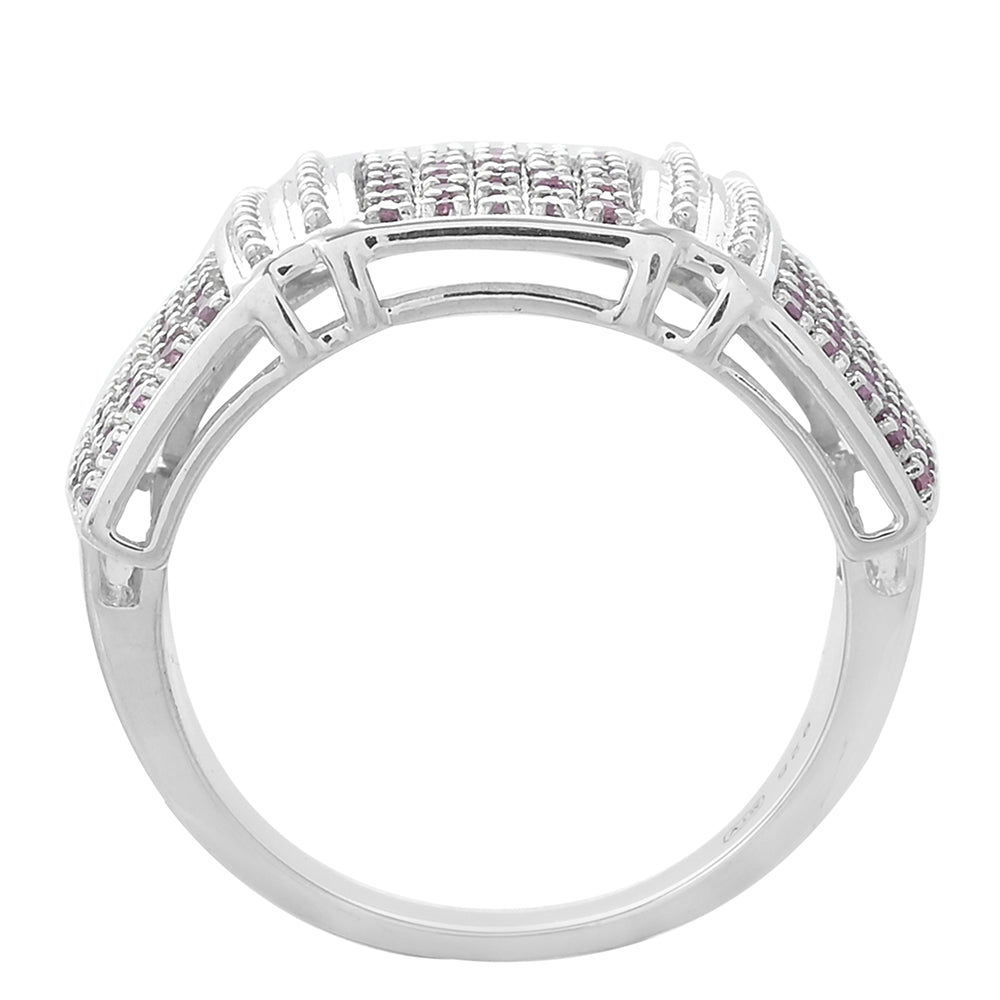 Ezüst Gyűrű Rhodolit Gránáttal