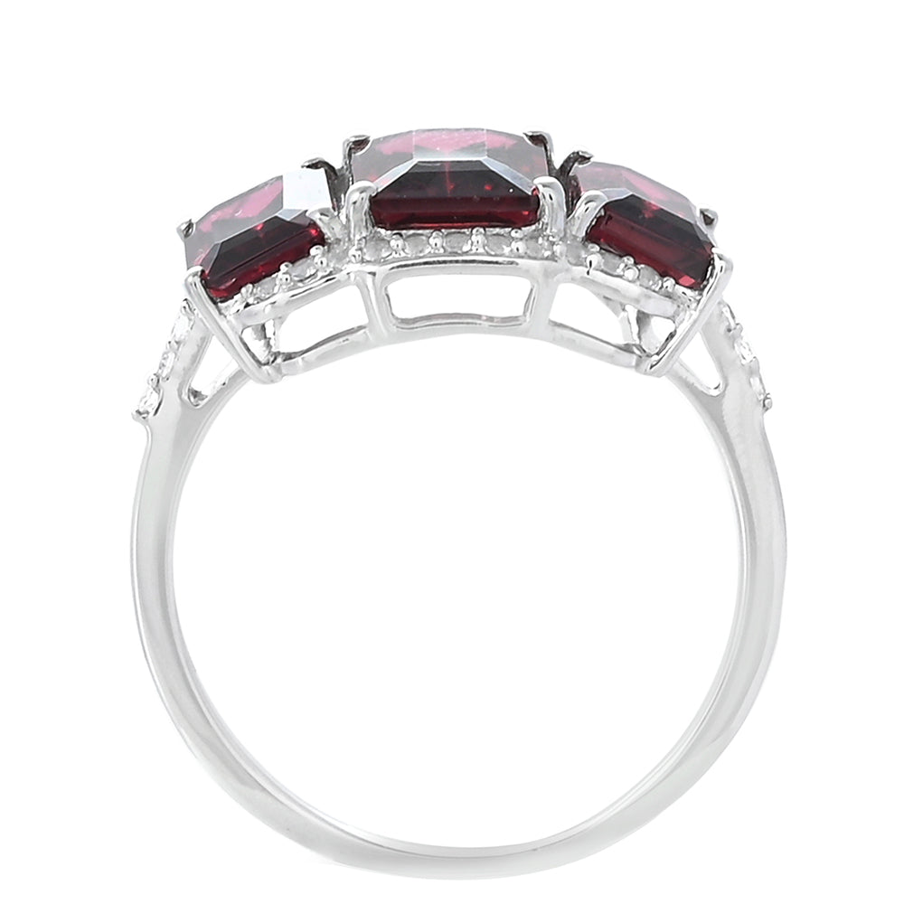 Ezüst Gyűrű Rhodolit Gránáttal