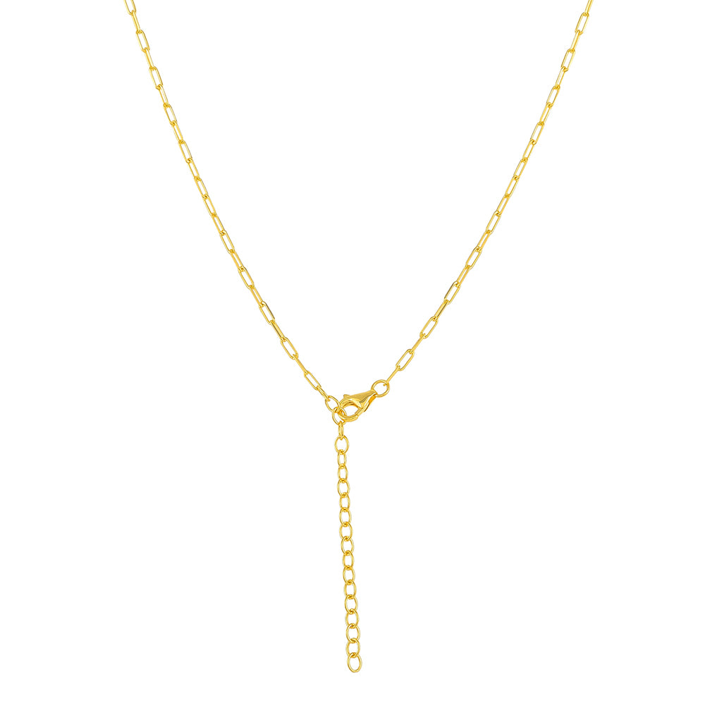 Arannyal Bevont Ezüst Nyaklánc Karneollal