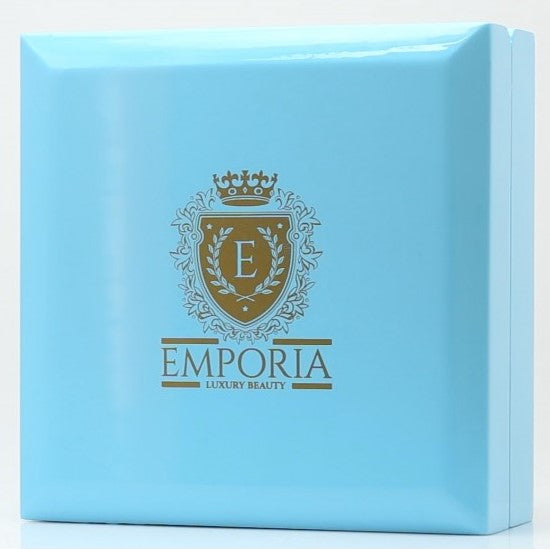 Kék Fa Ékszerdoboz Öko-Bőrrel 25 Gyűrűhöz (4359539884145)