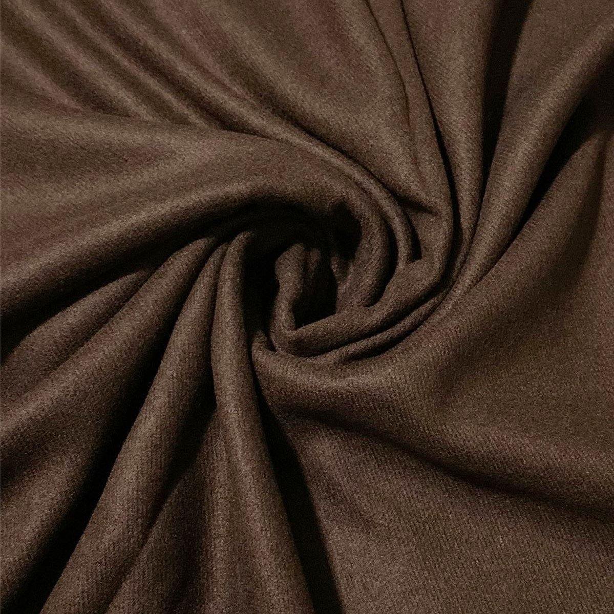 100% Valódi Pashmina Kasmír Sál-Kendő, 70 cm x 170 cm, Mahagóni - Ékszer Akció